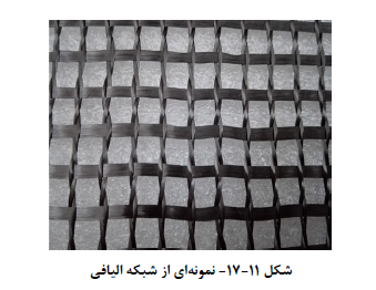 نمونه ای از شبکه الیافی بتن