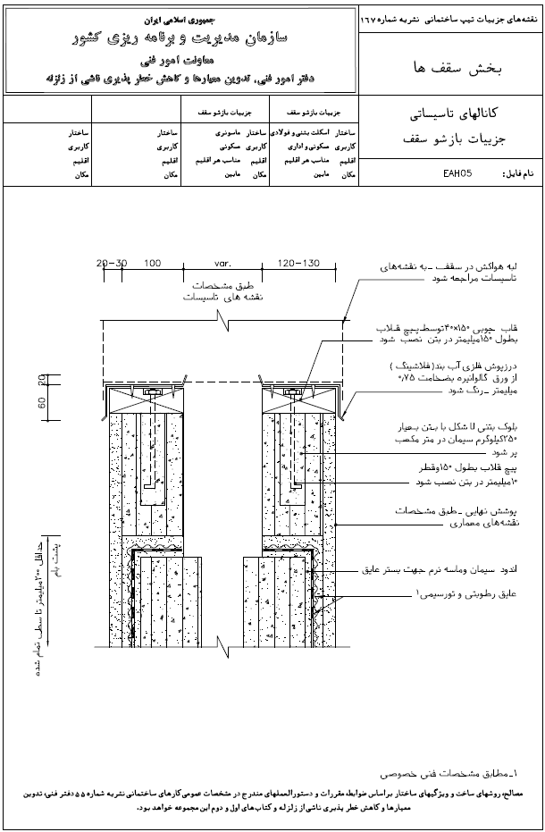 دیتیل کانال های تاسیساتی