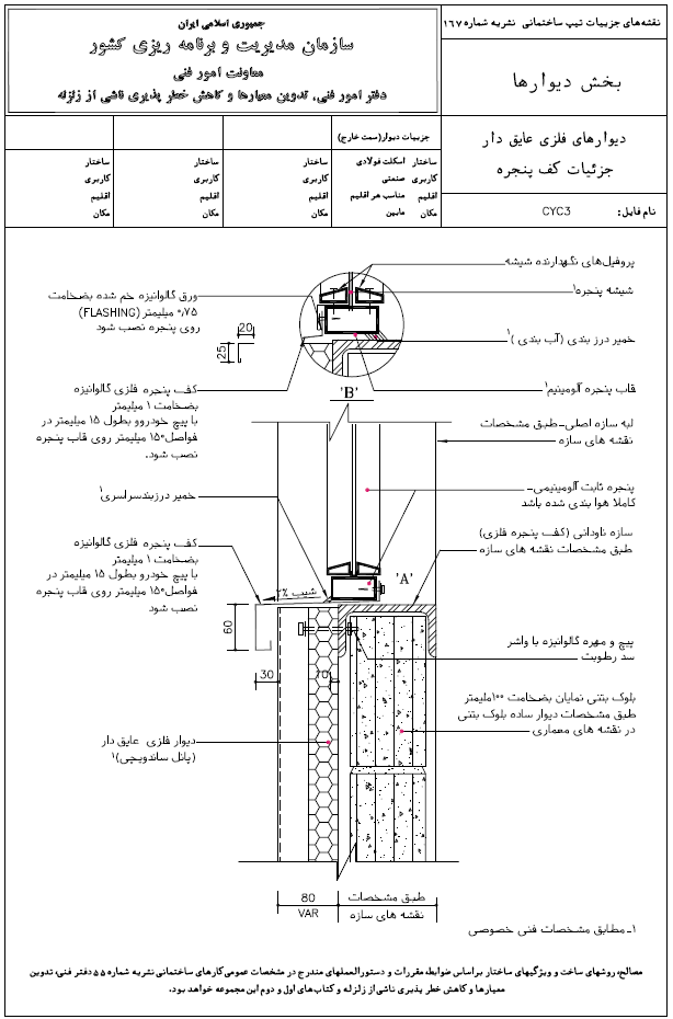 دیتیل کف پنجره